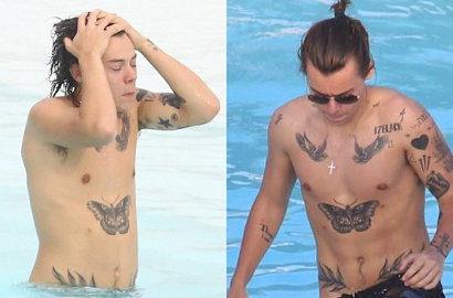 Harry Styles Pamer Tato Baru di Brasil