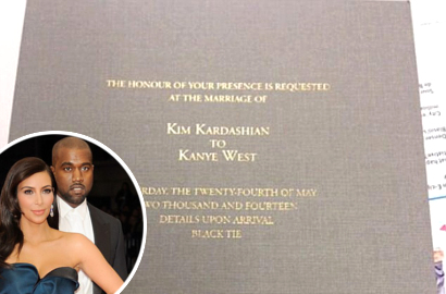 Inikah Kartu Undangan Pernikahan Kim Kardashian dan Kanye West?