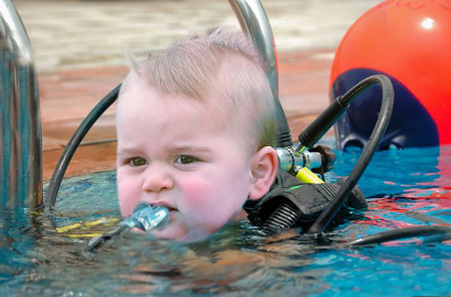Pangeran William Berharap George Warisi Hobinya Scuba Diving