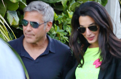 Selebriti Hadiri Pesta Pertunangan George Clooney dan Amal Alamuddin