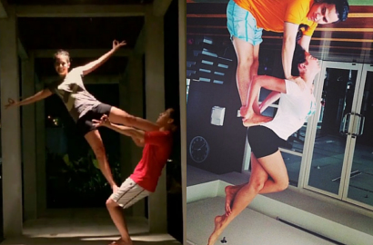 Pevita Pearce Pamer Kemampuan Akrobat Lewat Acroyoga