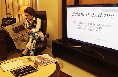 Syahrini Juluki Dirinya Presiden Republik Morena