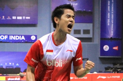 Simon Santoso Jadi Pahlawan Tim Thomas Indonesia ke Semifinal