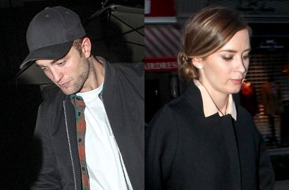 Robert Pattinson Kepergok Makan Malam Bareng Emily Blunt