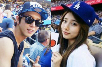 Suzy dan Jung Yong Hwa Nonton Baseball Bareng di Los Angeles