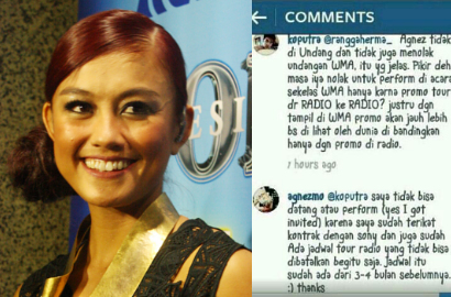 Diduga Tak Diundang di WMA 2014, Ini Tanggapan Agnez Mo