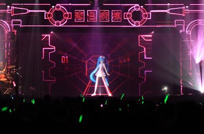 Konser Hologram Pertama 'Hatsune Miku' di Jakarta Pukau Penonton