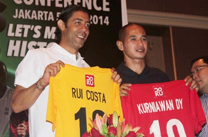 Mantan Bintang Dunia Tantang Legenda Indonesia di Football Legends Tour 2014