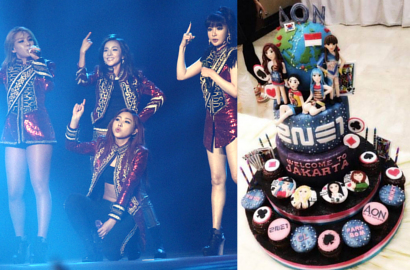 Fans Girang 2NE1 Pamerkan Hadiah Cake di Jakarta