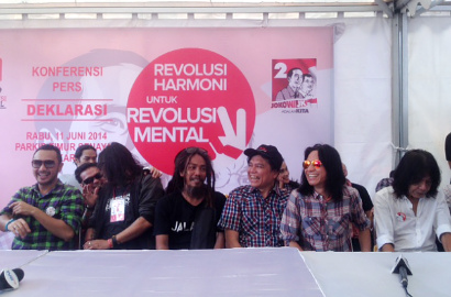 Slank dan Puluhan Musisi Dukung Jokowi di 'Revolusi Harmoni'