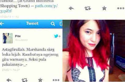 Pengacara Bantah Marshanda Copot Jilbab