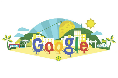 Google Doodle Sambut Piala Dunia 2014