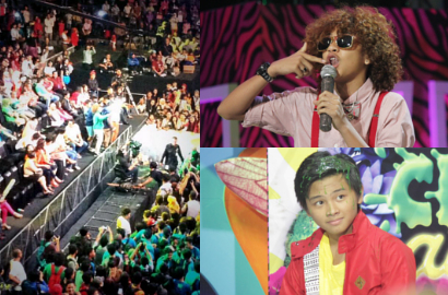 CJR dan Bastian Reuni di Panggung Indonesia Kids Choice Awards 2014