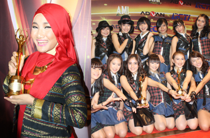 Fatin, Coboy Junior, JKT48 Juarai Anugerah Musik Indonesia 2014