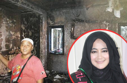 Rumah Uje Terbakar, Pipik dan Anak-Anak Loncat dari Lantai 2