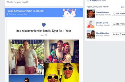 'Anniversary Story', Fitur Baru Facebook Untuk Mesra-Mesraan