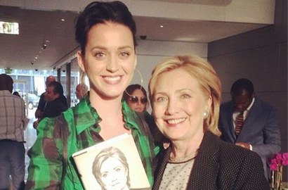 Bertemu Hillary Clinton, Katy Perry Janji Buatkan Lagu Untuknya