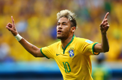 Neymar Cetak Gol ke-100 Piala Dunia 2014