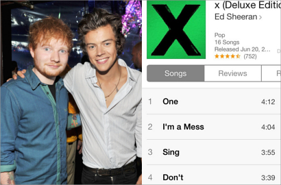 Harry One Direction Pamer Dukung Album Baru Ed Sheeran