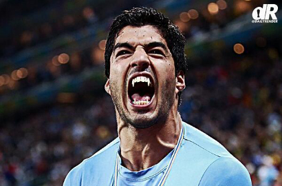 Aksi Gigitan Luis Suarez Jadi Meme Kocak di Media Sosial