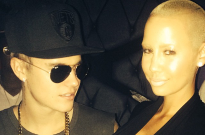 Justin Bieber Intip Belahan Dada Amber Rose