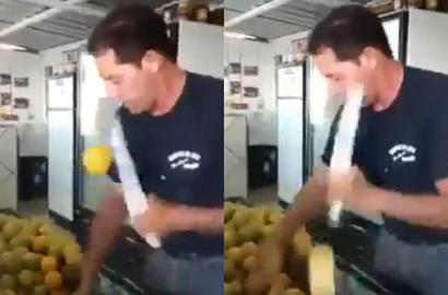 Kerennya Potong Puluhan Jeruk dalam Semenit Ala Fruit Ninja