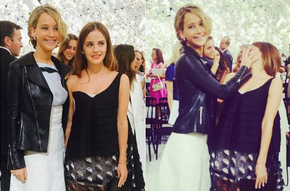 Jennifer Lawrence 'Tampar' Emma Watson di Paris Fashion Week