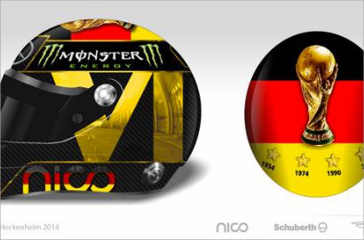 Nico Rosberg Pakai Helm Spesial di GP Jerman