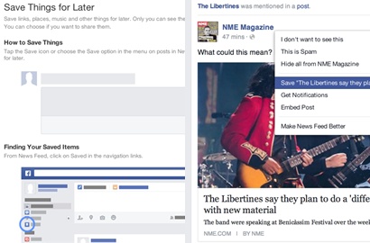 Facebook Siap Saingi Pocket dengan 'Save'
