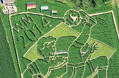 Petani Buat Labirin Raksasa Rayakan Jerman Juara Dunia