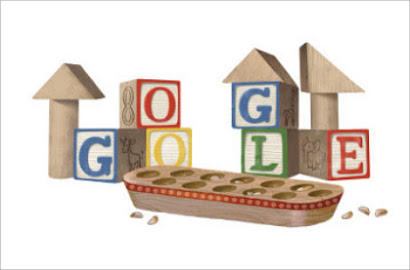 Google Doodle Tampilkan Congklak Sambut Hari Anak Nasional