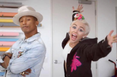 Pharrell Menari Bareng Miley Cyrus di MV 'Come Get It Bae'