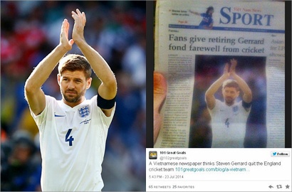 Steven Gerrard Jadi Pemain Kriket di Vietnam