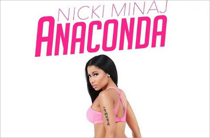 Nicki Minaj Hanya Pakai Bra dan G-String di Cover Single 'Anaconda'