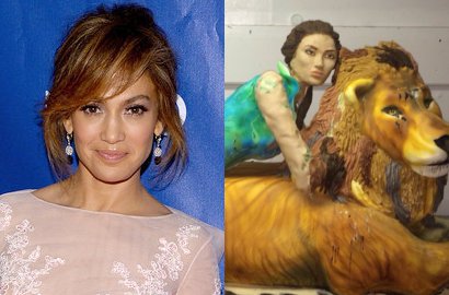 Jennifer Lopez Rayakan Ultah Ke-45 dengan Kue Sebesar Dirinya