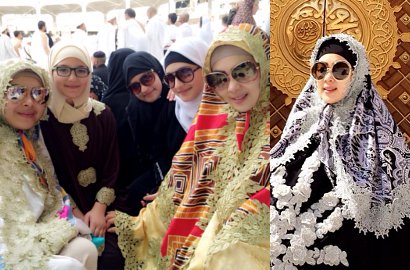 Syahrini Tepati Janji Rayakan Idul Fitri di Mekkah