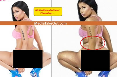 Foto Seksi Nicki Minaj di Cover 'Anaconda' Ternyata Hasil Photoshop?