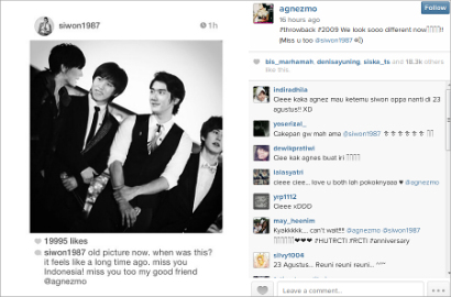Agnes Monica Ngaku Kangen Siwon SuJu