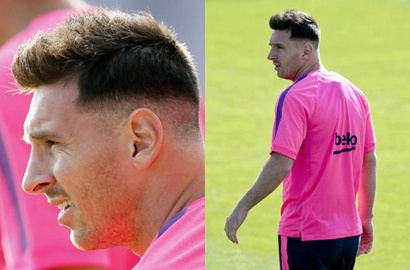 Gaya Rambut Baru Lionel Messi Tiru Cristiano Ronaldo