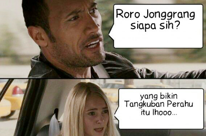 Meme Roro Jonggrang Bikin Tangkuban Perahu Jadi Lelucon di Internet