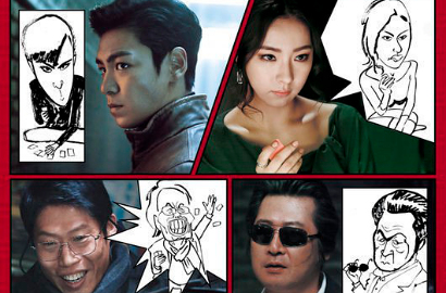 Ini Versi Karikatur T.O.P, Shin She Kyung dan Honey Lee di 'Tazza 2'