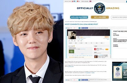 Luhan EXO Masuk Guinness World Records Karena Jumlah Komentar di Weibo