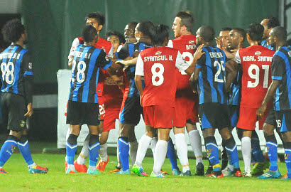 Persiram vs PSM Ricuh, Wasit Kena Bogem Mentah