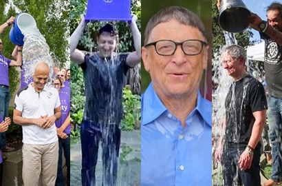 Bill Gates, Mark Zuckerberg, Tim Cook dkk Meriahkan Tantangan 'Ice Bucket'