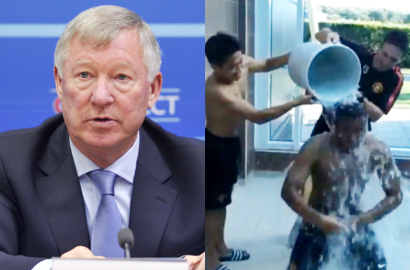 Alex Ferguson Ditantang Mantan Anak Asuhnya di MU Ikutan 'Ice Bucket Challenge'