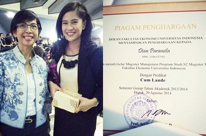 Dian Sastro 'Nekat' Pamer Ijazah Cum Laude S2 Universitas Indonesia