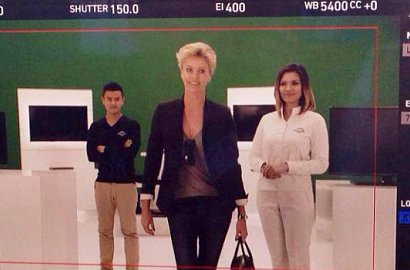 Aline Adita dan Dion Wiyoko Bangga Syuting Iklan Bareng Charlize Theron