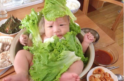 Lucunya Foto Salad Bayi dari Tiongkok