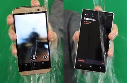 HTC One M8 dan Lumia 930 Ladeni Tantangan 'ALS Ice Bucket' Samsung