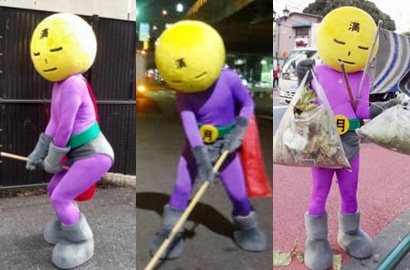 Mangetsu Man, Superhero yang Menjaga Kebersihan Tokyo